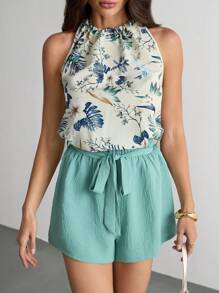 SHEIN Tall Women Two Pieces Outfits For Daily Wear, Tall Women - Mint Green - View 9