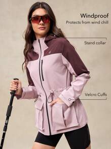 OutZeal WaterProof WindProof Lightweight Breathable 3L Tech Fabric Hiking Rain Jacket Outdoor Shell