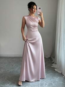 Chiquease Women Two Pieces Outfits For Daily Wear - Dusty Pink - View 4