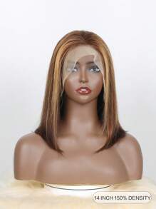 鲍勃假发 13x4 直发雷米渐变色 4/27 高光假发人发透明蕾丝前部人发假发女士 14 英寸 - S4/27 - 查看 5