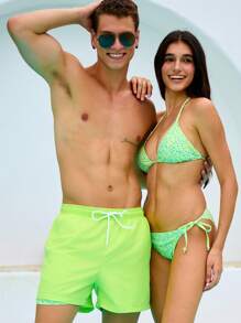 Manfinity VDAYZ Manfinity Vdazy Couple Summer Beach Print For Vacation Swimming Trunks, Summer Beach Swimming Trunks Beach Shorts, Holiday Swimming Trunks Beach Shorts For Summer Beach. Girlfriend, Boyfriend Print Pattern Swimming Trunks Beach Shorts For Beach, Swimming, Travel, Summer Sportsl, Beach Or Swimming Pool.Swimming Trunks Compression Shorts