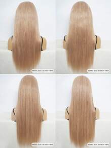 5x5 Glueless Transparent Lace Closure Wig Straight 13X4 Honey Blonde Big Size Lace Frontal Wigs 22-28 Inch 180% Pre Plucked Hairline Beginner Friendly Colored Human Hair For Women - S27 - View 11