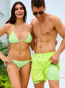 Manfinity VDAYZ Manfinity Vdazy Couple Summer Beach Print For Vacation Swimming Trunks, Summer Beach Swimming Trunks Beach Shorts, Holiday Swimming Trunks Beach Shorts For Summer Beach. Girlfriend, Boyfriend Print Pattern Swimming Trunks Beach Shorts For Beach, Swimming, Travel, Summer Sportsl, Beach Or Swimming Pool.Swimming Trunks Compression Shorts