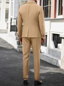 Manfinity Bizformal Traje de negocios para hombres - Chaqueta y pantalones