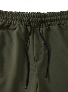 Manfinity Homme Pantalones cortos de hombre de moda sencilla, adecuado para el verano