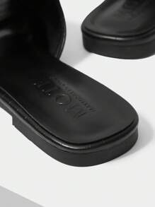 MOTF PREMIUM Sandalias planas con puntera cuadrada y flecos cómodas para mujer, para vacaciones, verano, Navidad, otoño, Año Nuevo, Día de San Valentín