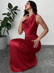 Firerie Women Two Pieces Outfits For Daily Wear - Burgundy - View 3