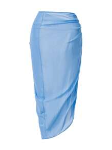 Swim Oasis Women's Embroidered Dog Tooth Contrast Color Floral Mesh One-Piece Swimsuit, Elegant Casual For Spring, Summer, Vacation, Beach Party, 2-Piece Set