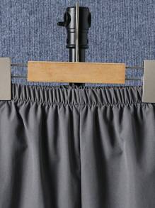 SHEIN Conjunto de camiseta y pantalones con estampado de paisaje urbano para niños preadolescentes