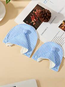 1 件鹦鹉斗篷，加厚鸟格纹斗篷服装，带老虎牡丹图案，保暖外套 - 藍色 - 查看 3