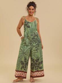 Travachic 大码女式棕榈树印花宽松连体裤橄榄绿7月4日服装海岛度假服装蜜月服装女士度假服装女士海滩西部波西米亚女装锐舞服装音乐节服装夏季毕业服装海滩度假服装乡村欧洲夏季西部服装女装大码女装女装夏季服装连衣裙女装夏季套装女装工作夏季连衣裙 - 彩色 - 查看 7