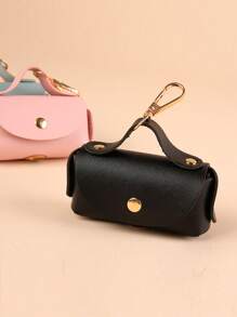 现货户外皮革马桶拾便器/便携式宠物便袋分配器/跨境多色狗屎袋/多色