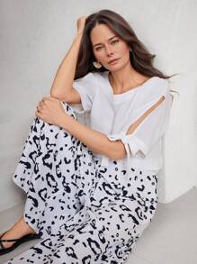 Miaspire Women Two Pieces Outfits For Daily Wear - White - View 1