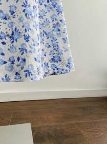 Soleia 女士节日黄玫瑰碎花细肩带多层蛋糕迷你连衣裙，适合下午茶和婚礼季节的休闲长裙