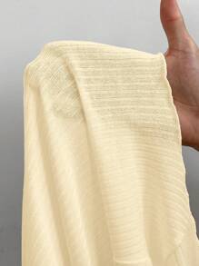 SHEIN EZwear 大码女式夏季音乐节黄色开衫衬衫 - 黃色 - 查看 6