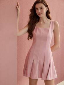 MOTF PREMIUM VESTIDO PLISADO CON CREMALLERA