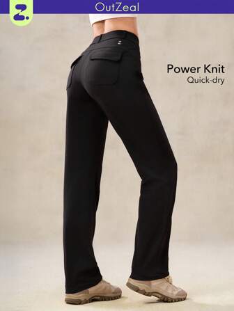 OutZeal Nylon, butterweich, geschmeidig, elastisch, Jersey, High-Rise Wanderhose für den Alltag