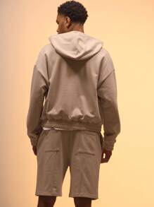 Musero Premium Zip Through Branded Hoodie Only Spring Summer Vacation Easter - Apricot - View 3