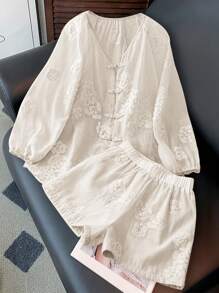 INAWLY Women Two Pieces Outfits For Daily Wear - White - View 1