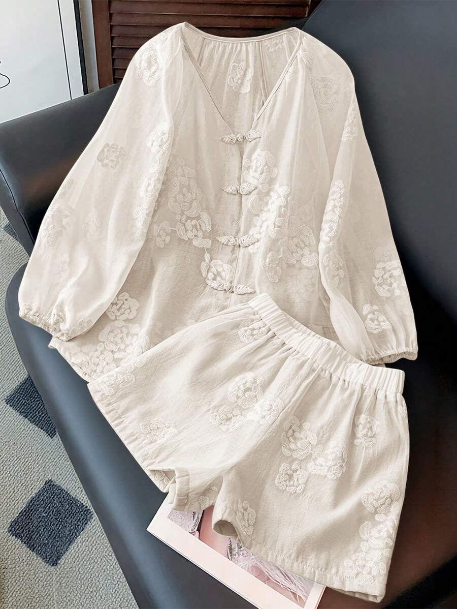 INAWLY Women Two Pieces Outfits For Daily Wear - White - View 1