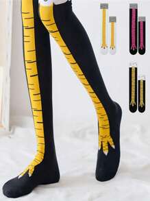 青少年搞笑搞笑玩具鸡爪袜 - 彩色 - 查看 1