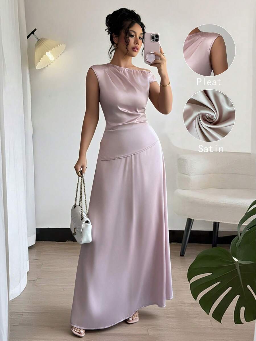 Chiquease Women Two Pieces Outfits For Daily Wear - Dusty Pink - View 1