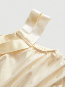 奢华小众女士舞会礼服（重刺绣设计） - 杏色 - 查看 7