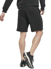 Reebok Men's Sports Shorts Easy To Match Elastic Waist Breathable Gym Daily Outdoor HI0584 - 黑色 - 查看 2