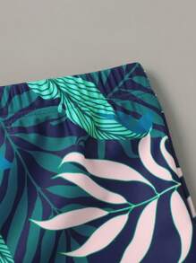 Tween Boy Random Tropical & Letter Graphic Swimsuit