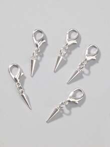 ROMWE 5pcs Gothic Retro Rivet Shoe Decorations, Suitable For Boots, Halloween