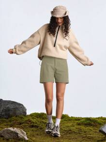In My Nature Pantalones de senderismo para mujer, resistentes al agua y sin flúor, desmontables, aptos para acampada, trekking y transporte urbano