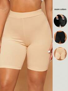 SHEIN SXY High Waist Solid Biker Shorts