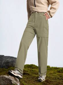 In My Nature Pantalones de senderismo para mujer, resistentes al agua y sin flúor, desmontables, aptos para acampada, trekking y transporte urbano