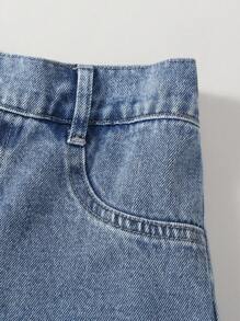 Coolqubz Tween Boys Fashionable Casual Loose Straight-Leg Blue Denim Jeans, Multi-Pocket Workwear Style, Comfortable And Versatile For Daily Wear Baggy Jeans Y2k Baggy Cargo Jeans, School, Campus, College Summer Holiday