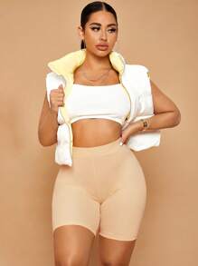 SHEIN SXY High Waist Solid Biker Shorts