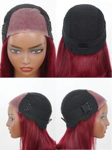 无胶鲍勃假发真人发 6x4 99j 勃艮第蕾丝前假发真人发 8-16 英寸巴西直发假发女士 - S99J - 查看 8