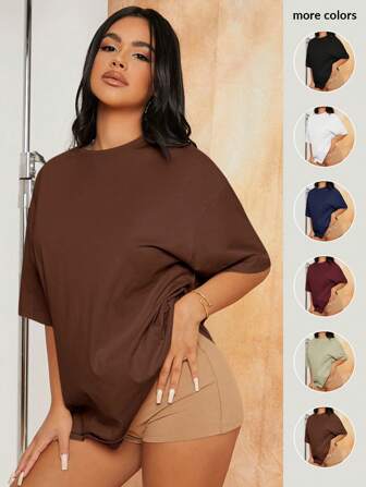SHEIN SXY Robe d'été longue à épaules tombantes pour concert, robe de bal, robe sexy, robe de la Saint-Valentin