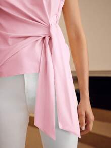 MOTF PREMIUM T-SHIRT CON NODO SULLA MANICA CORTA