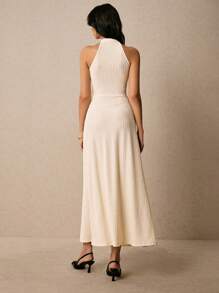 Poéselle Women Simple Elegant Halter Dress, Summer,Bodycon Dress