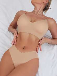 Snug Zone 14 pièces Ensemble de lingerie sans couture confortable avec ourlet ondulé