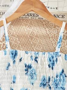 Tween Girls Fashion Cami Top & Mini Skirt 2 Pieces Set, Suitable For Summer - Blue - View 7