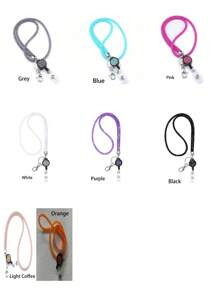 1 Piece, Exquisite Rhinestone Mesh Hanging Rope, Suitable For ID Card Holders, With Retractable Buckle And Badge Clip, Can Be Hung Back To School, Making You More Secure And At Ease