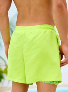 Manfinity VDAYZ Manfinity Vdazy Couple Summer Beach Print For Vacation Swimming Trunks, Summer Beach Swimming Trunks Beach Shorts, Holiday Swimming Trunks Beach Shorts For Summer Beach. Girlfriend, Boyfriend Print Pattern Swimming Trunks Beach Shorts For Beach, Swimming, Travel, Summer Sportsl, Beach Or Swimming Pool.Swimming Trunks Compression Shorts