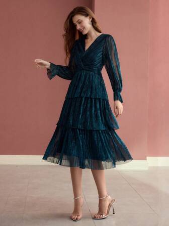 MOTF Soiréza 扭纹多层鸡尾酒会礼服