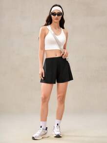 OutZeal Gonna sportiva con pantaloncino interno in nylon tecnico ad assorbimento di umidità, morbida al tatto, con vita alta e tasche, adatta per il tennis e l'uso quotidiano