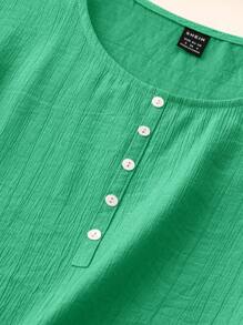 EMERY ROSE Camiseta de tirantes de mujer de verano de unicolor y cuello redondo - Verde - Ver 5