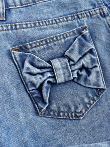 Girlism Szorty jeansowe dla nastolatek w stylu Y2K, wiosna-lato, lekkie, sprane, z niskim stanem i kieszenią z tyłu, szorty w stylu boho na letnie wakacje na plaży, letnie koncerty, festiwale, casualowe stroje rave, stroje na letni brunch i ukończenie szkoły dla dziewcząt