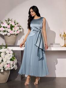 Modelyn Women Two Pieces Outfits For Daily Wear - Blue - View 3