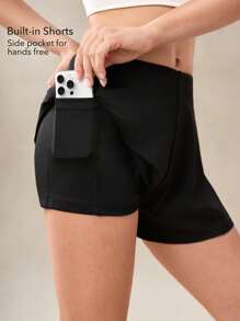 OutZeal Gonna sportiva con pantaloncino interno in nylon tecnico ad assorbimento di umidità, morbida al tatto, con vita alta e tasche, adatta per il tennis e l'uso quotidiano