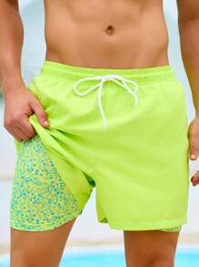 Manfinity VDAYZ Manfinity Vdazy Couple Summer Beach Print For Vacation Swimming Trunks, Summer Beach Swimming Trunks Beach Shorts, Holiday Swimming Trunks Beach Shorts For Summer Beach. Girlfriend, Boyfriend Print Pattern Swimming Trunks Beach Shorts For Beach, Swimming, Travel, Summer Sportsl, Beach Or Swimming Pool.Swimming Trunks Compression Shorts